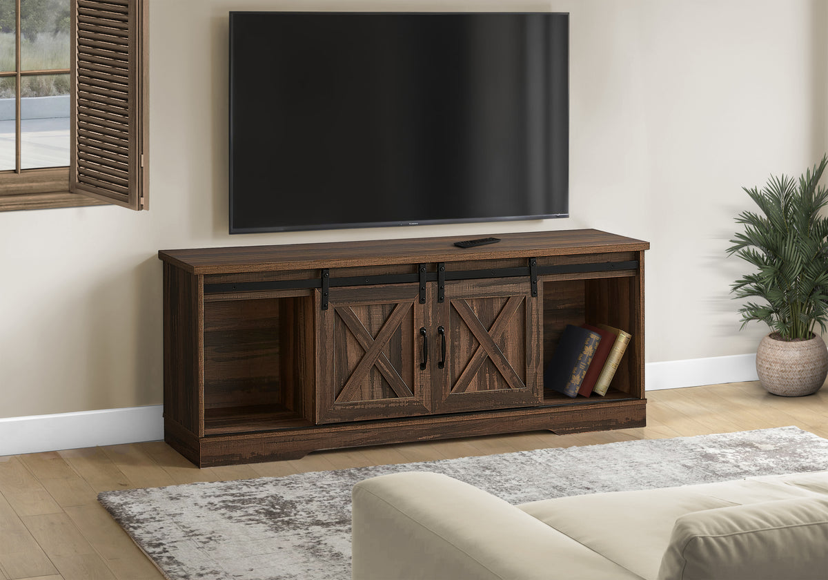 Wolfe Brown Reclaimed-Look TV Stand | Ortholuxe Home
