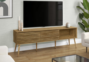 Elm Walnut TV Stand with 2 Doors | Ortholuxe Home - Photo 2