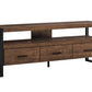 Linden Brown Reclaimed Wood-Look TV Stand | Ortholuxe Home - Photo 2