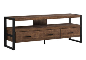 Linden Brown Reclaimed Wood-Look TV Stand | Ortholuxe Home - Photo 2