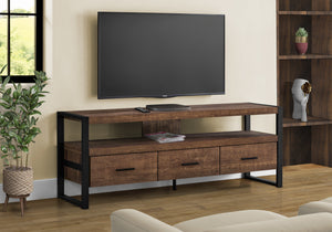 Linden Brown Reclaimed Wood-Look TV Stand | Ortholuxe Home