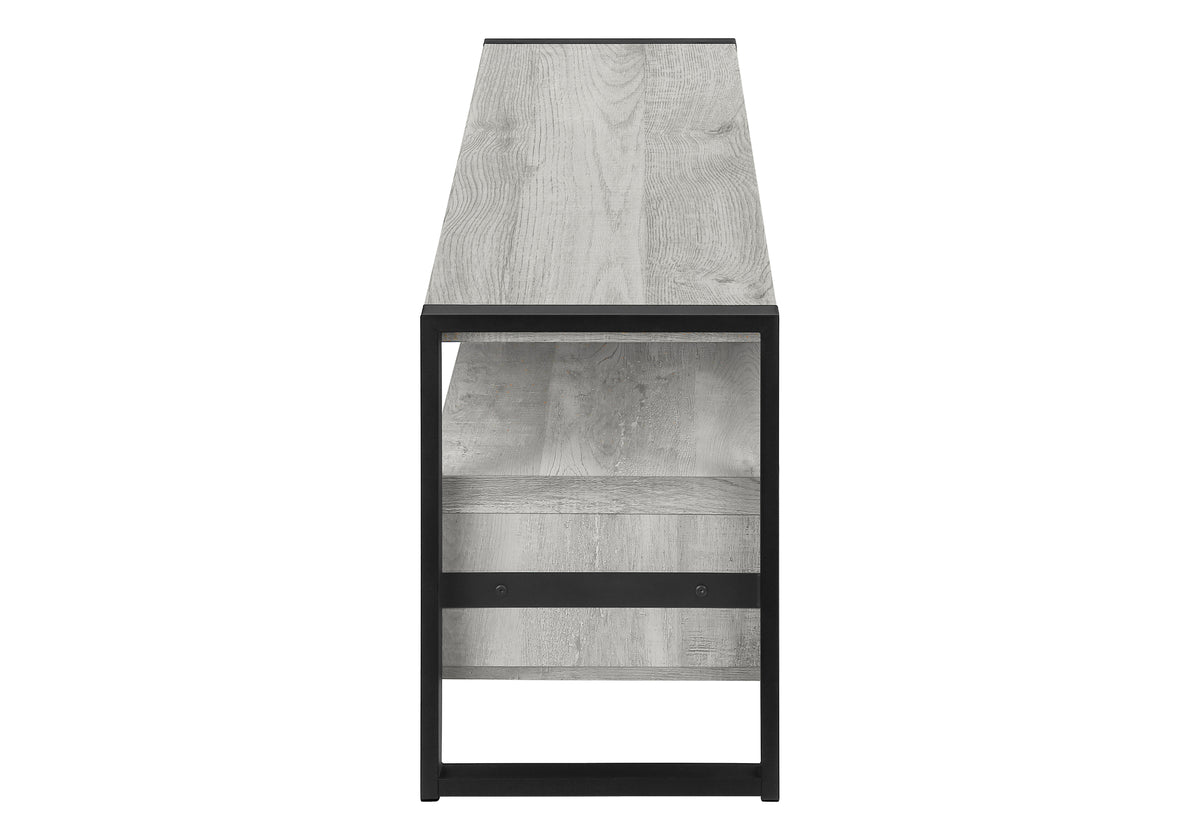 Linden Grey Reclaimed Wood-Look TV Stand | Ortholuxe Home - Photo 4