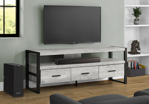 Linden Grey Reclaimed Wood-Look TV Stand | Ortholuxe Home