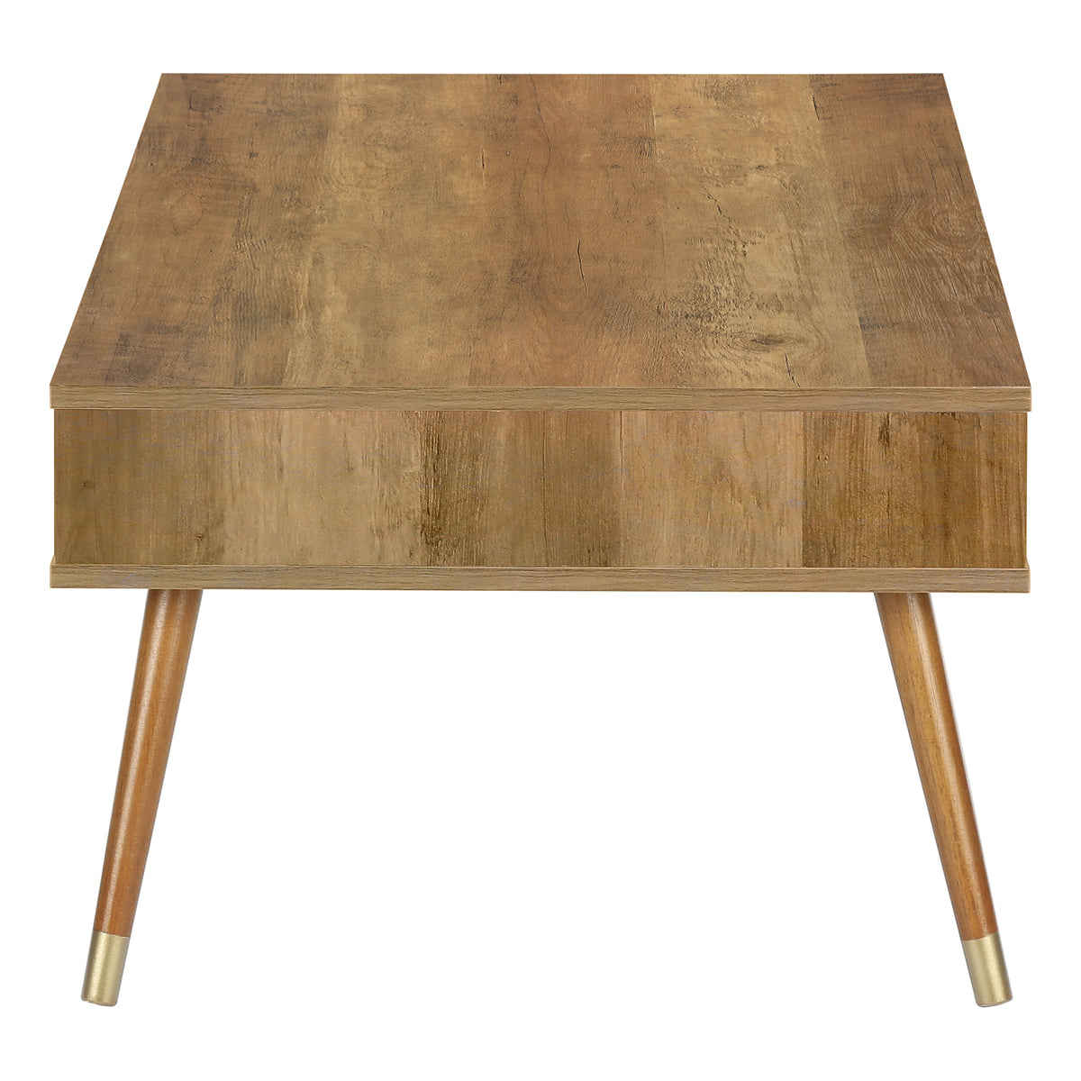 Maple Walnut Mid-Century Coffee Table with A Drawer | Ortholuxe Home - Photo 5