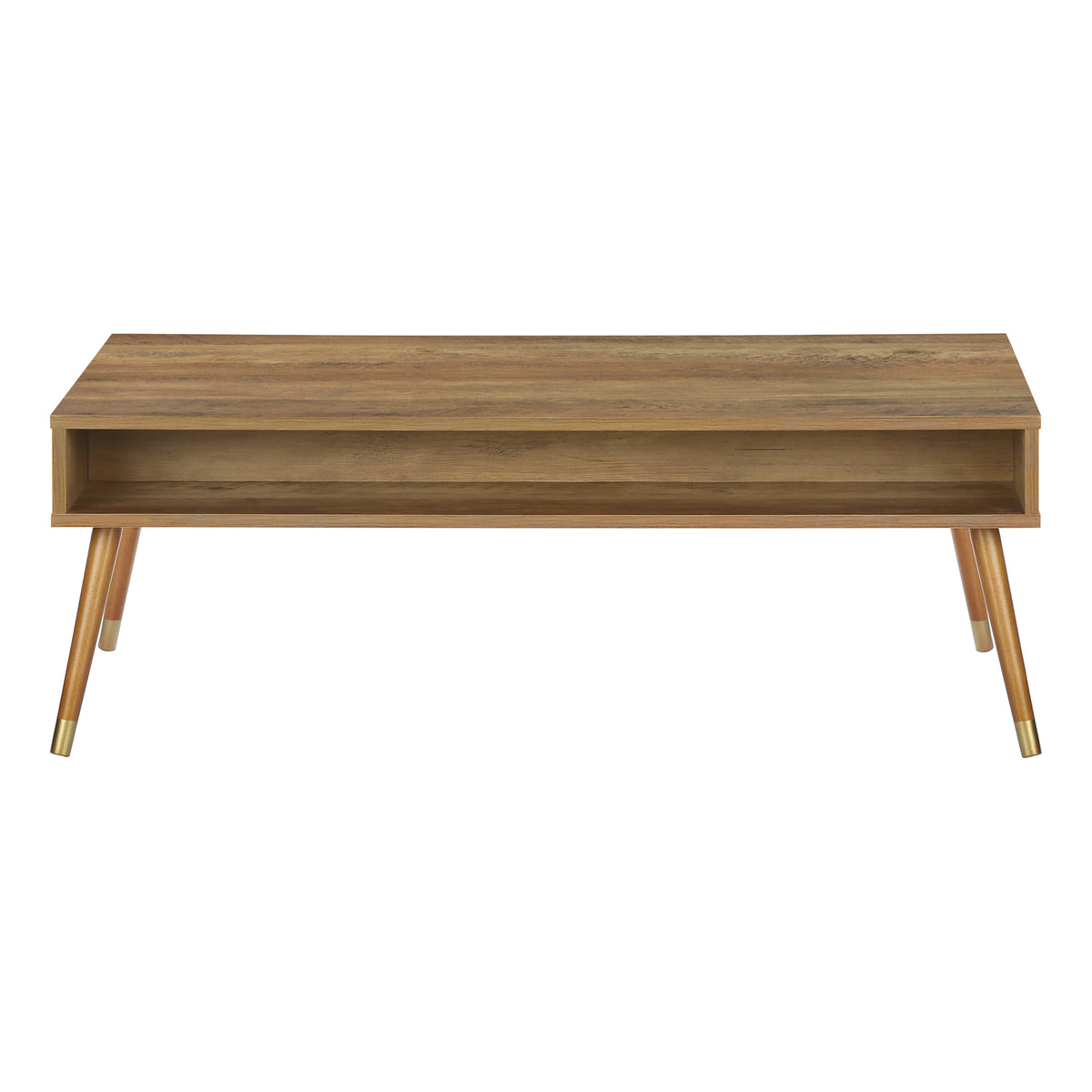 Maple Walnut Mid-Century Coffee Table with A Drawer | Ortholuxe Home - Photo 6