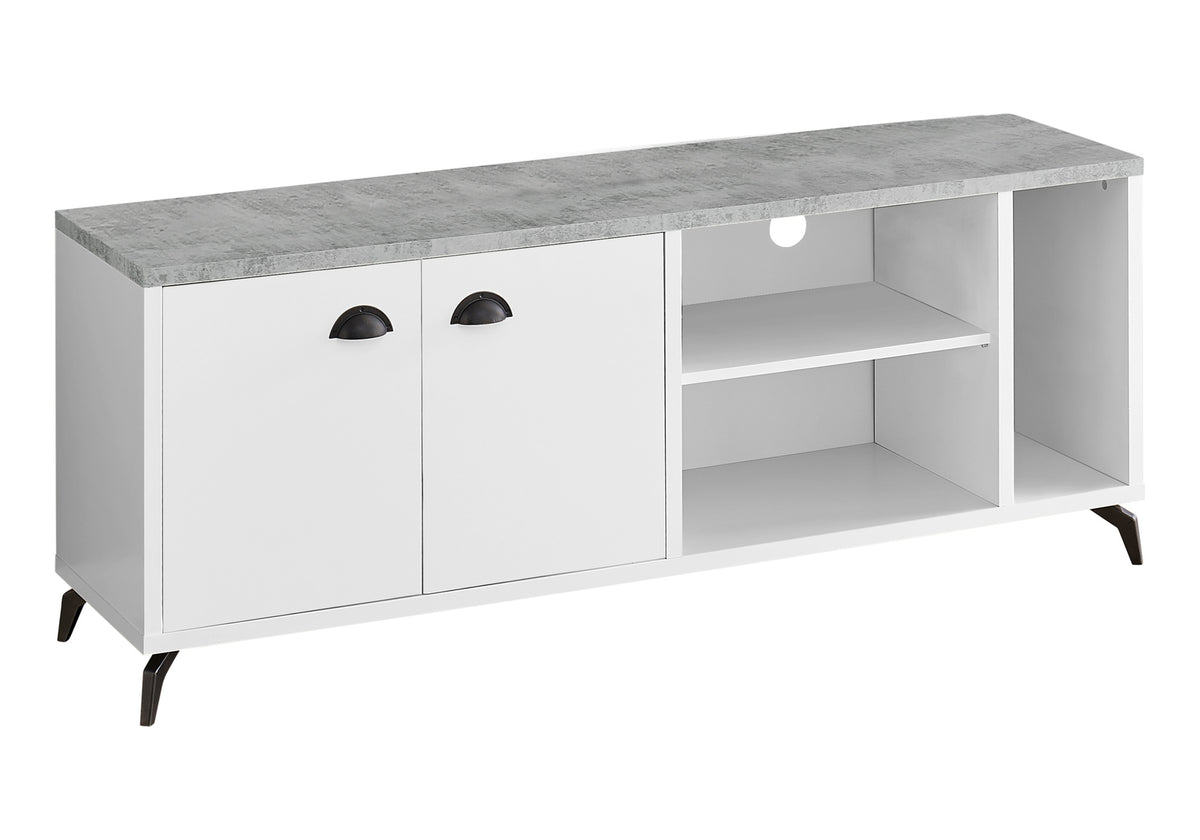 Oakley White TV Stand | Ortholuxe Home - Photo 2