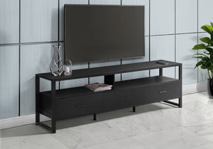 Oakley Black Metal TV Stand | Ortholuxe Home