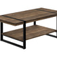 Rowan Brown Reclaimed Wood-Look Coffee Table | Ortholuxe Home - Photo 2