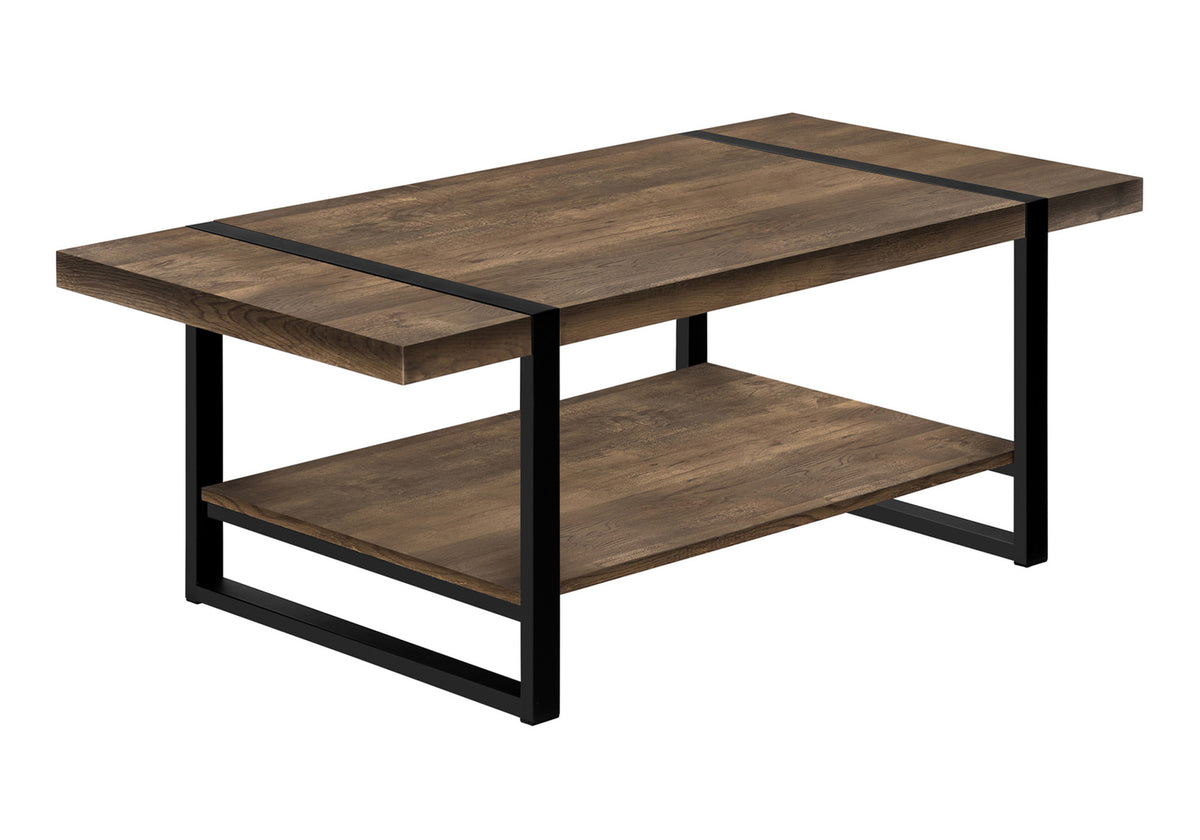 Rowan Brown Reclaimed Wood-Look Coffee Table | Ortholuxe Home - Photo 2