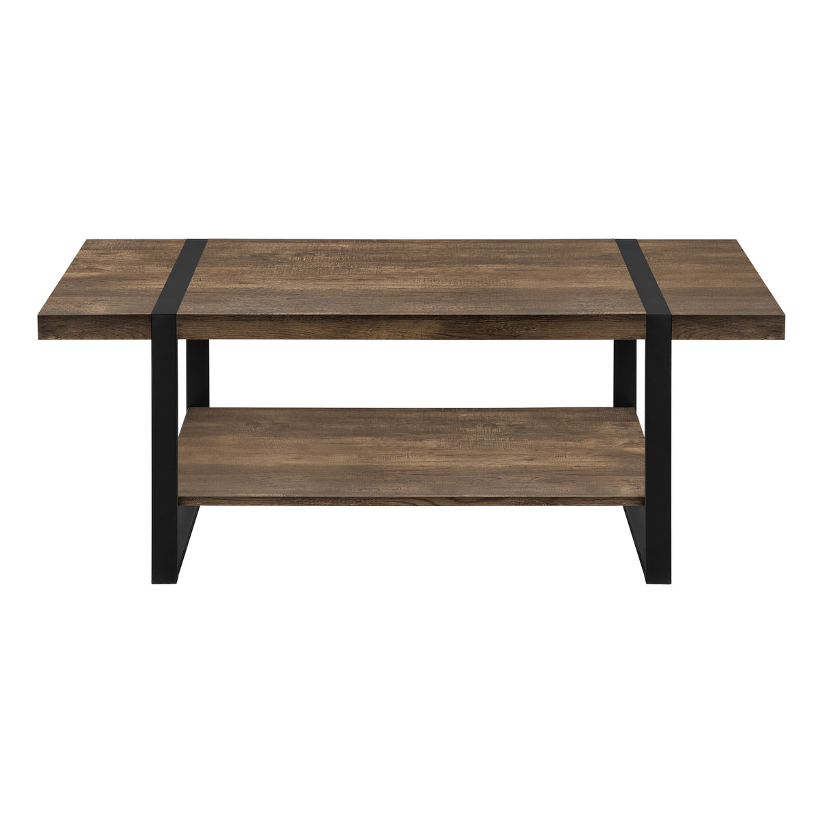 Rowan Brown Reclaimed Wood-Look Coffee Table | Ortholuxe Home - Photo 3