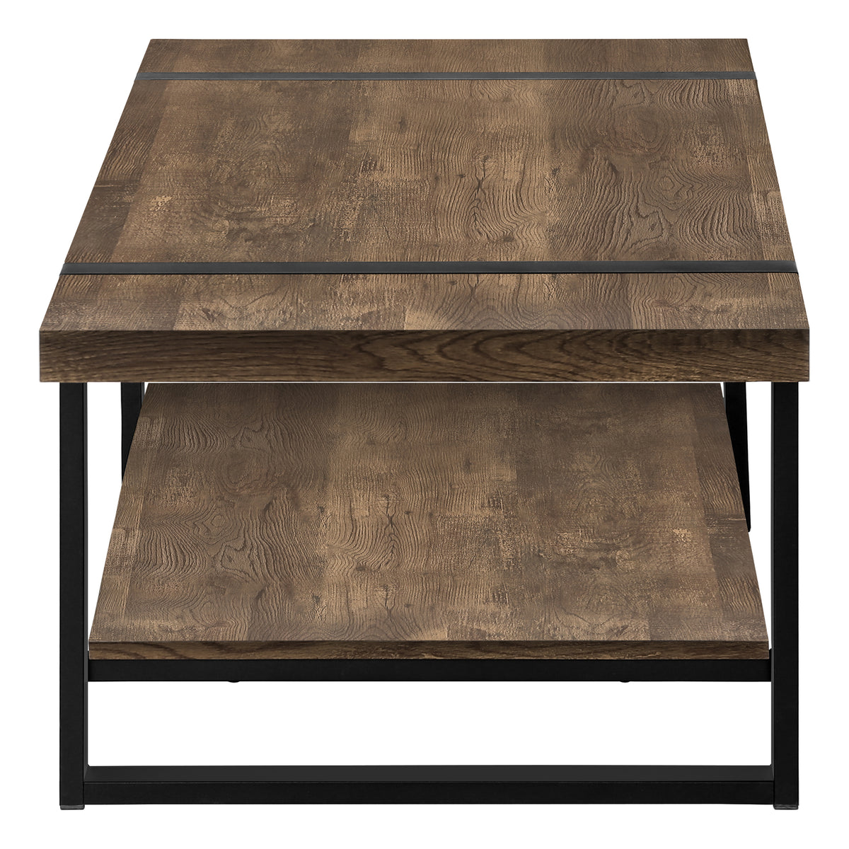 Rowan Brown Reclaimed Wood-Look Coffee Table | Ortholuxe Home - Photo 4