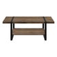 Rowan Brown Reclaimed Wood-Look Coffee Table | Ortholuxe Home - Photo 5
