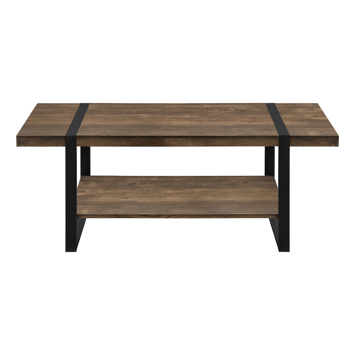 Rowan Brown Reclaimed Wood-Look Coffee Table | Ortholuxe Home - Photo 5