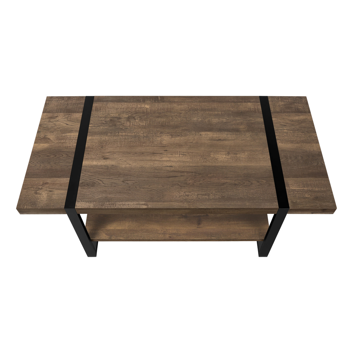 Rowan Brown Reclaimed Wood-Look Coffee Table | Ortholuxe Home - Photo 6