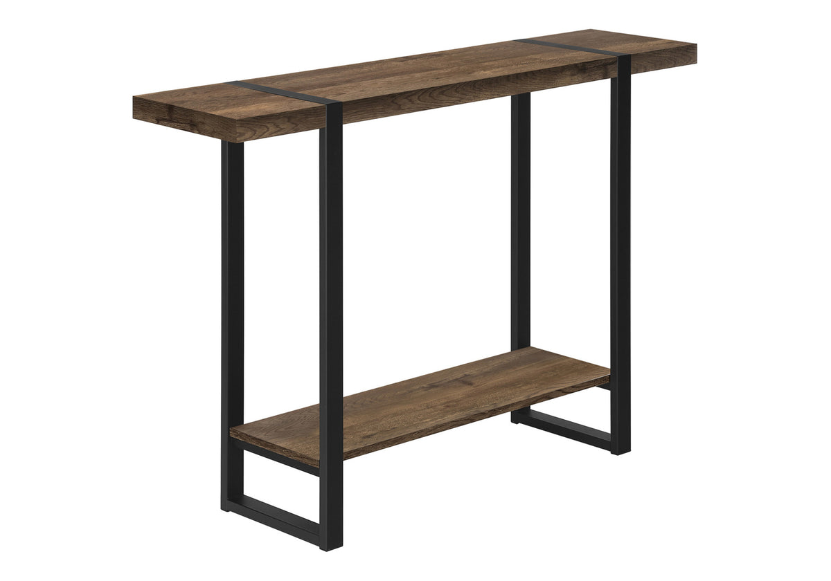 Rowan Brown Reclaimed Wood-Look Accent Table | Ortholuxe Home - Photo 3