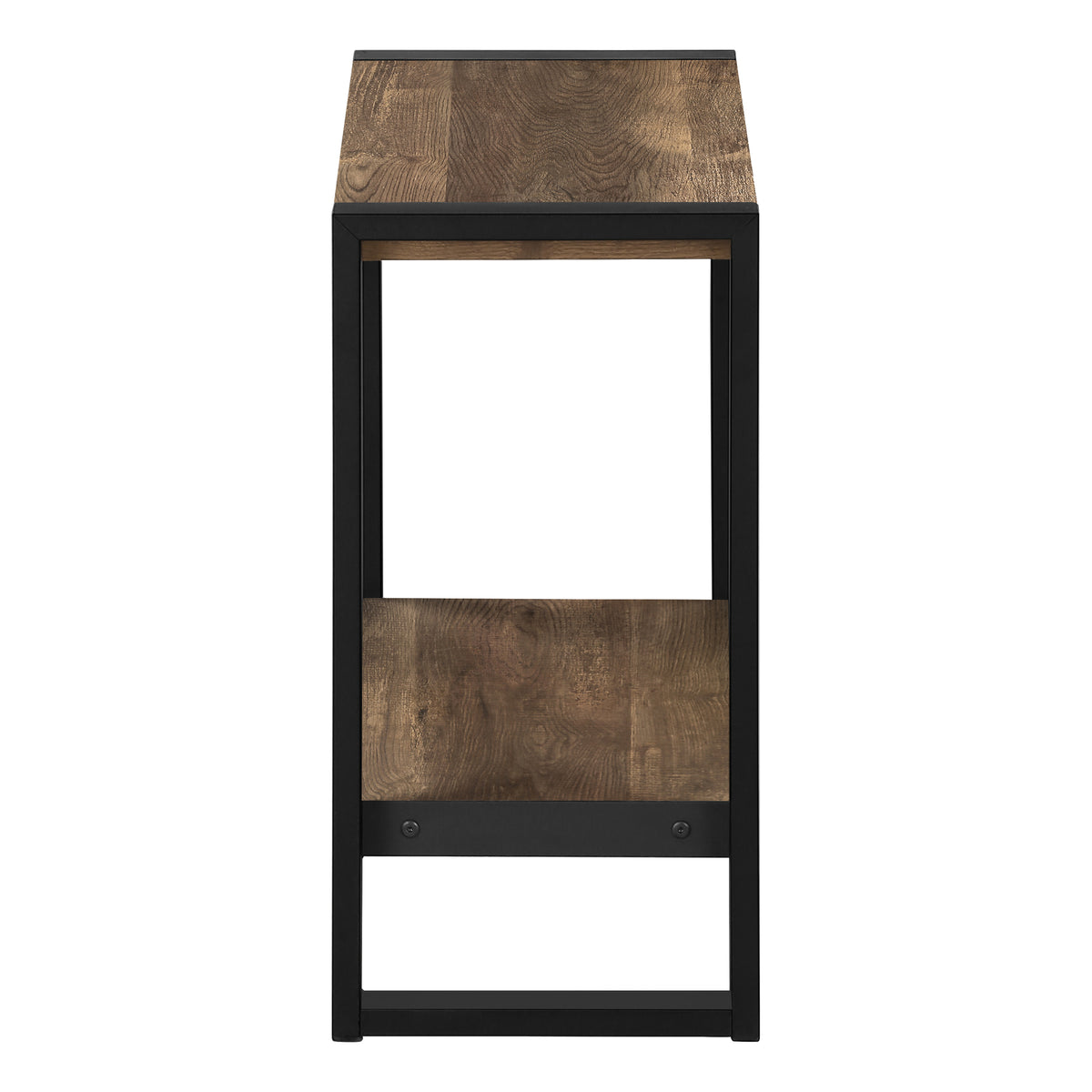 Rowan Brown Reclaimed Wood-Look Accent Table | Ortholuxe Home - Photo 5