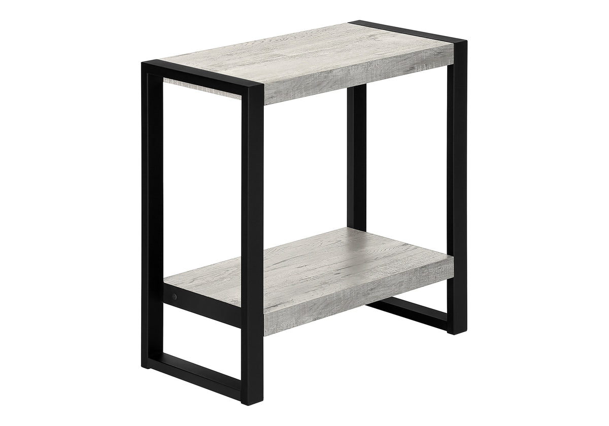Rowan Grey Reclaimed Wood-Look Accent Table | Ortholuxe Home - Photo 3