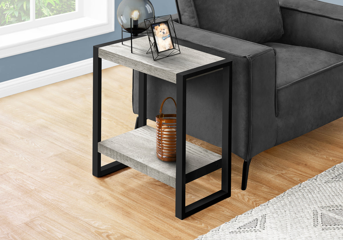 Rowan Grey Reclaimed Wood-Look Accent Table | Ortholuxe Home