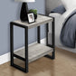 Rowan Grey Reclaimed Wood-Look Accent Table | Ortholuxe Home - Photo 2