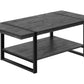 Sequoia Black Reclaimed Wood-Look Coffee Table | Ortholuxe Home - Photo 2
