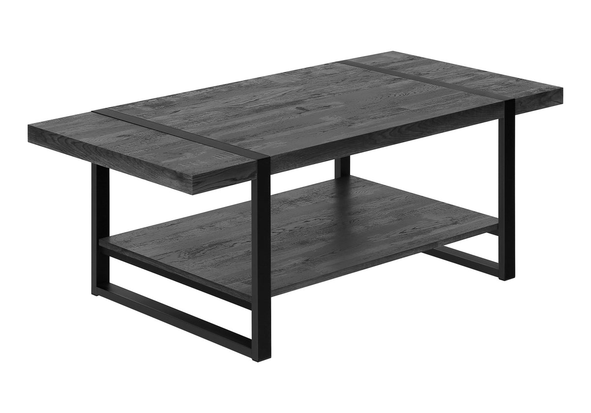 Sequoia Black Reclaimed Wood-Look Coffee Table | Ortholuxe Home - Photo 2