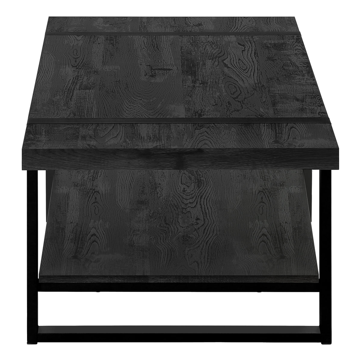 Sequoia Black Reclaimed Wood-Look Coffee Table | Ortholuxe Home - Photo 4