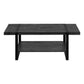 Sequoia Black Reclaimed Wood-Look Coffee Table | Ortholuxe Home - Photo 5