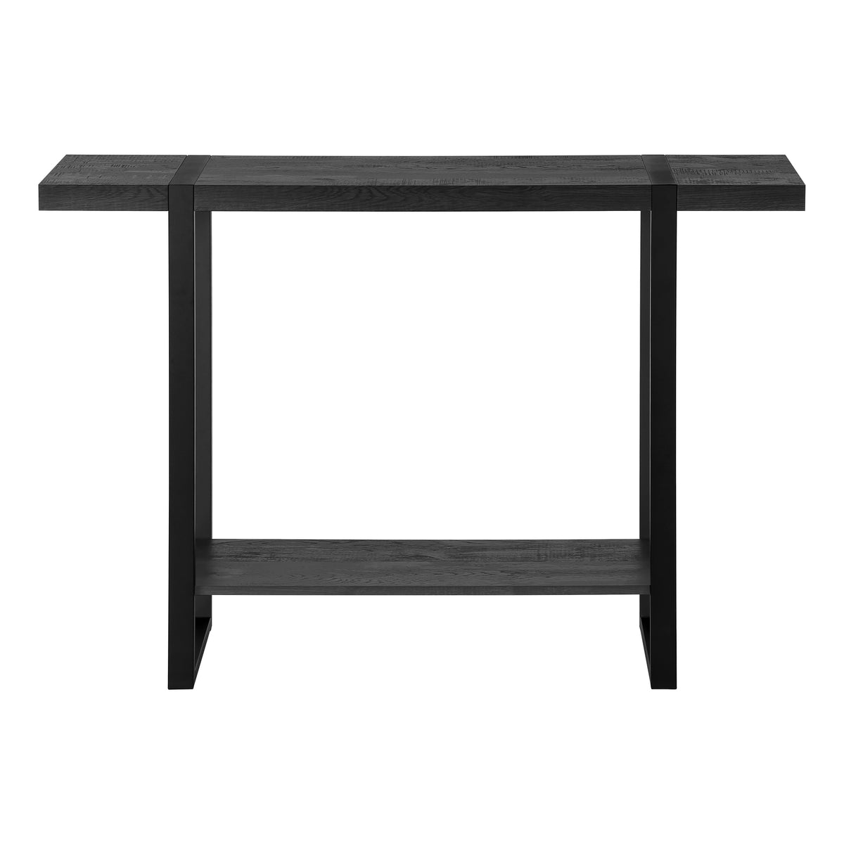 Sequoia Black Reclaimed Wood-Look Accent Table | Ortholuxe Home - Photo 4
