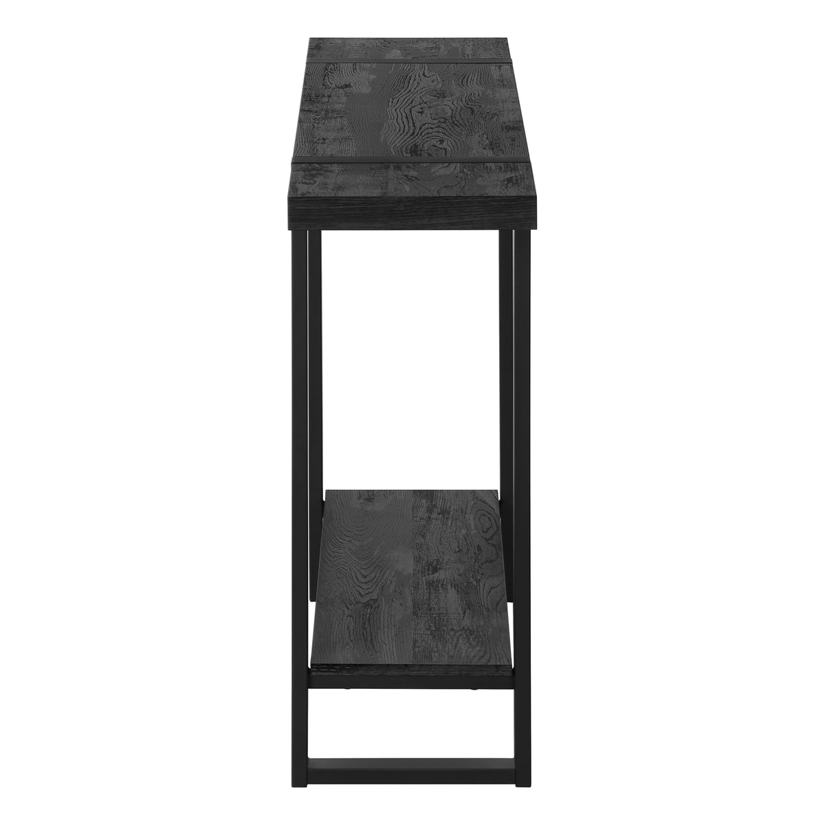 Sequoia Black Reclaimed Wood-Look Accent Table | Ortholuxe Home - Photo 5