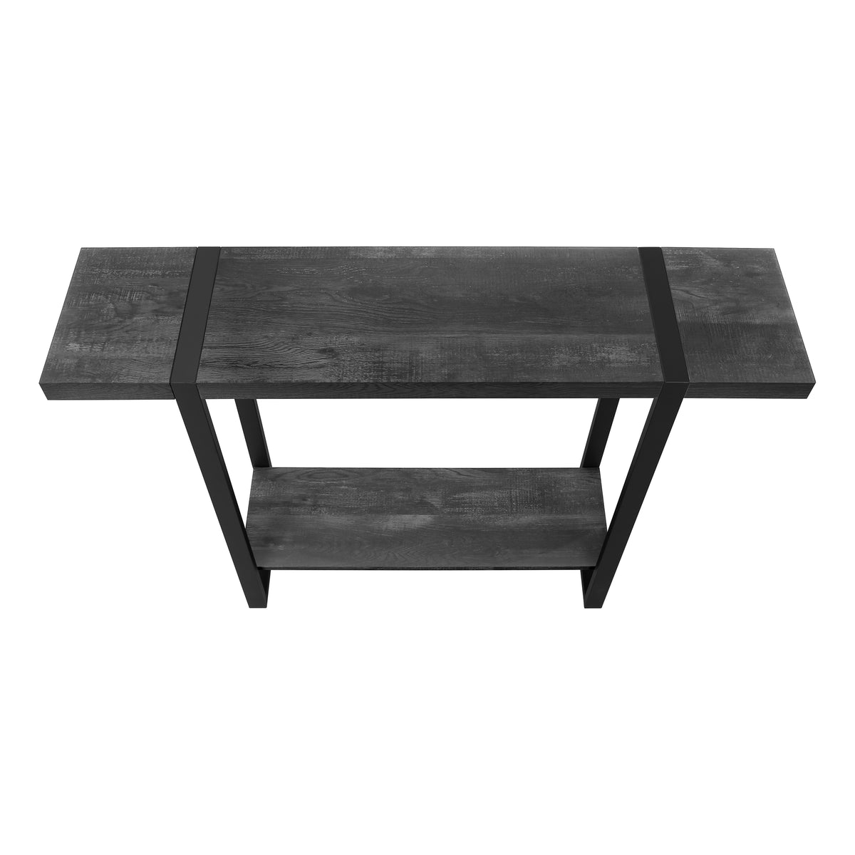 Sequoia Black Reclaimed Wood-Look Accent Table | Ortholuxe Home - Photo 7