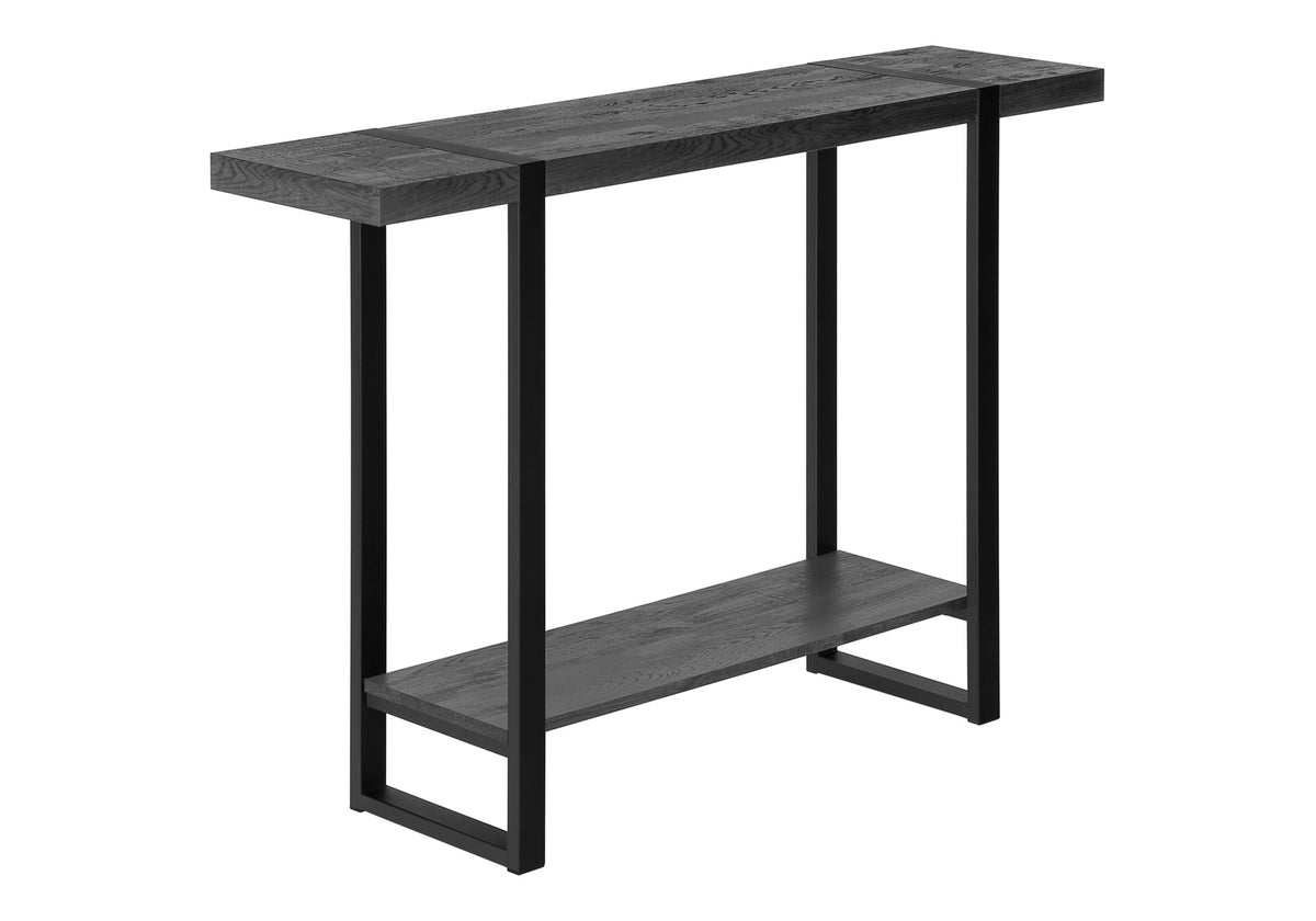 Sequoia Black Reclaimed Wood-Look Accent Table | Ortholuxe Home - Photo 3