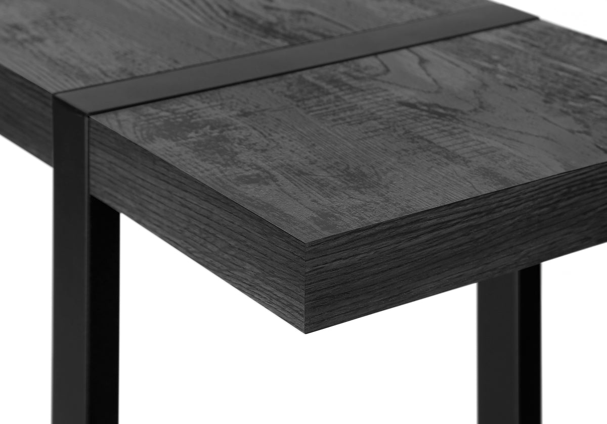 Sequoia Black Reclaimed Wood-Look Accent Table | Ortholuxe Home - Photo 8