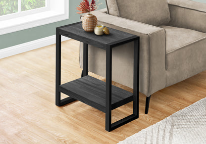 Sequoia Black Reclaimed Wood-Look Accent Table | Ortholuxe Home