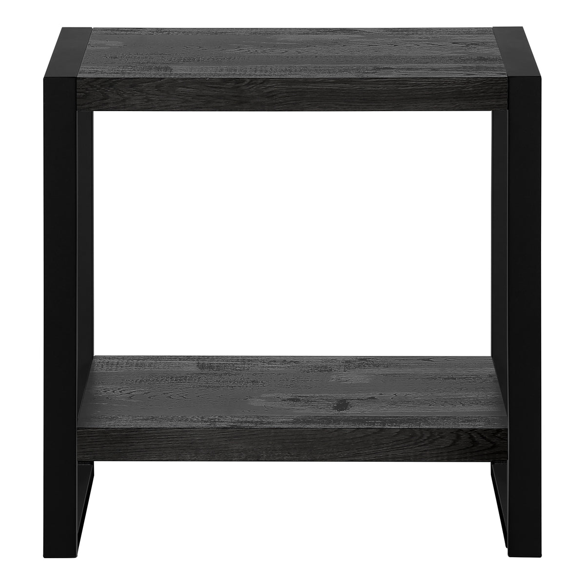 Sequoia Black Reclaimed Wood-Look Accent Table | Ortholuxe Home - Photo 4