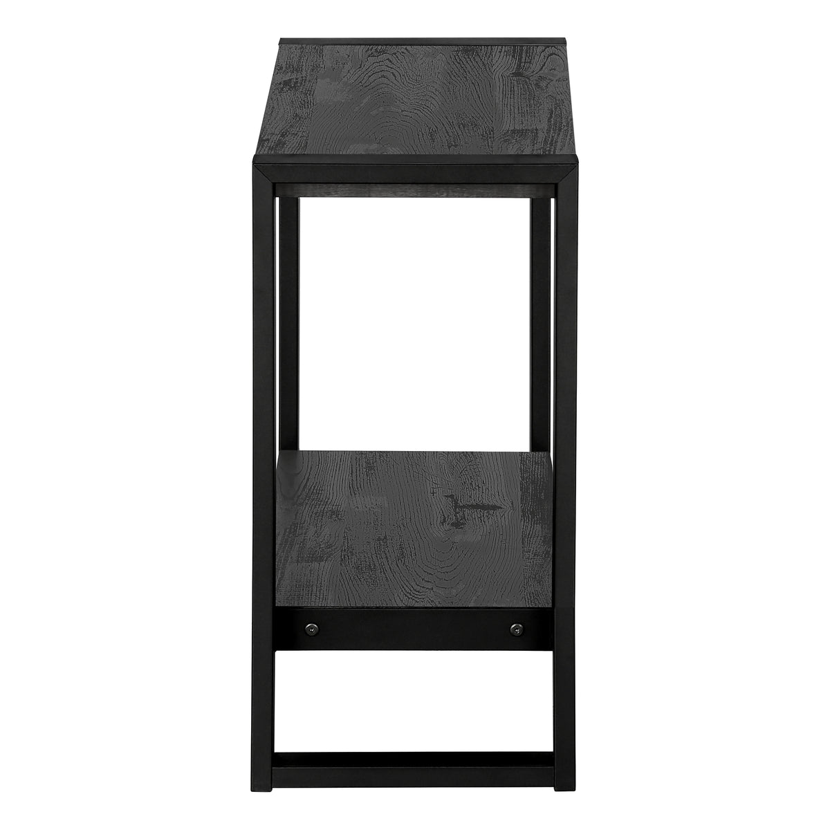 Sequoia Black Reclaimed Wood-Look Accent Table | Ortholuxe Home - Photo 5