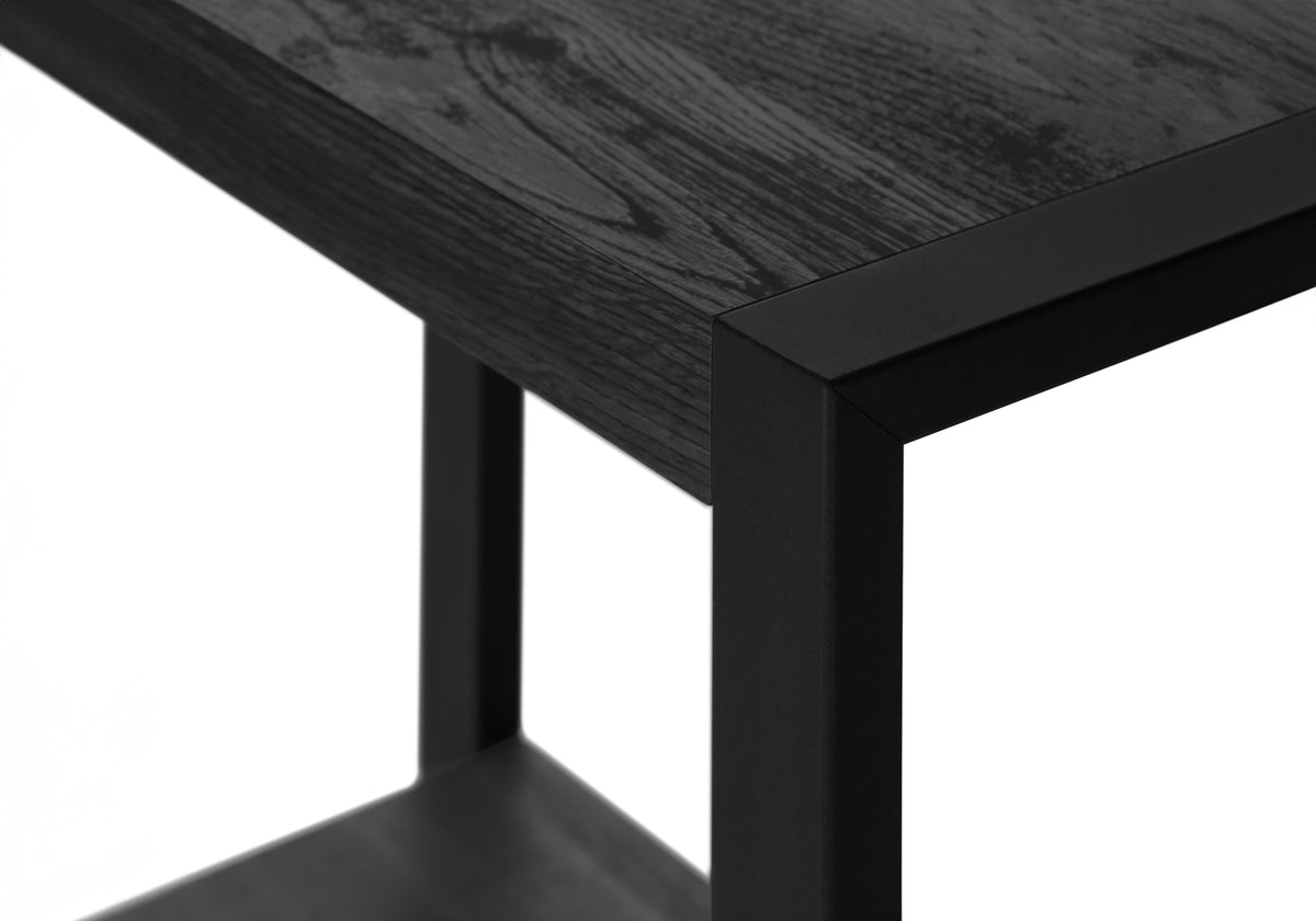 Sequoia Black Reclaimed Wood-Look Accent Table | Ortholuxe Home - Photo 8