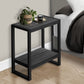 Sequoia Black Reclaimed Wood-Look Accent Table | Ortholuxe Home - Photo 2