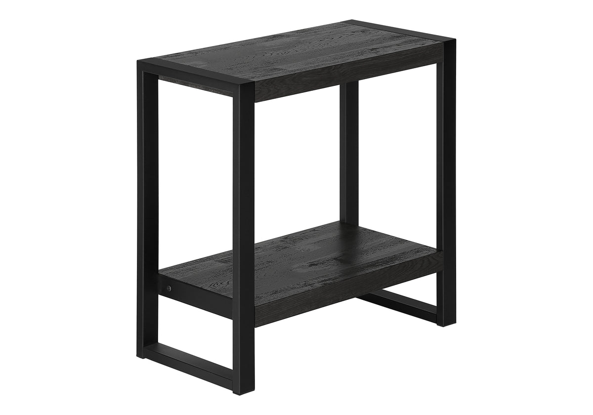 Sequoia Black Reclaimed Wood-Look Accent Table | Ortholuxe Home - Photo 3
