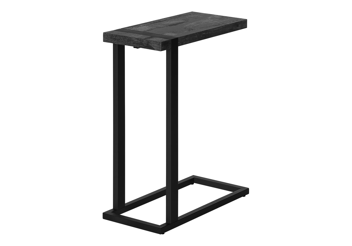Sequoia Black Reclaimed Wood-Look Accent Table | Ortholuxe Home - Photo 6