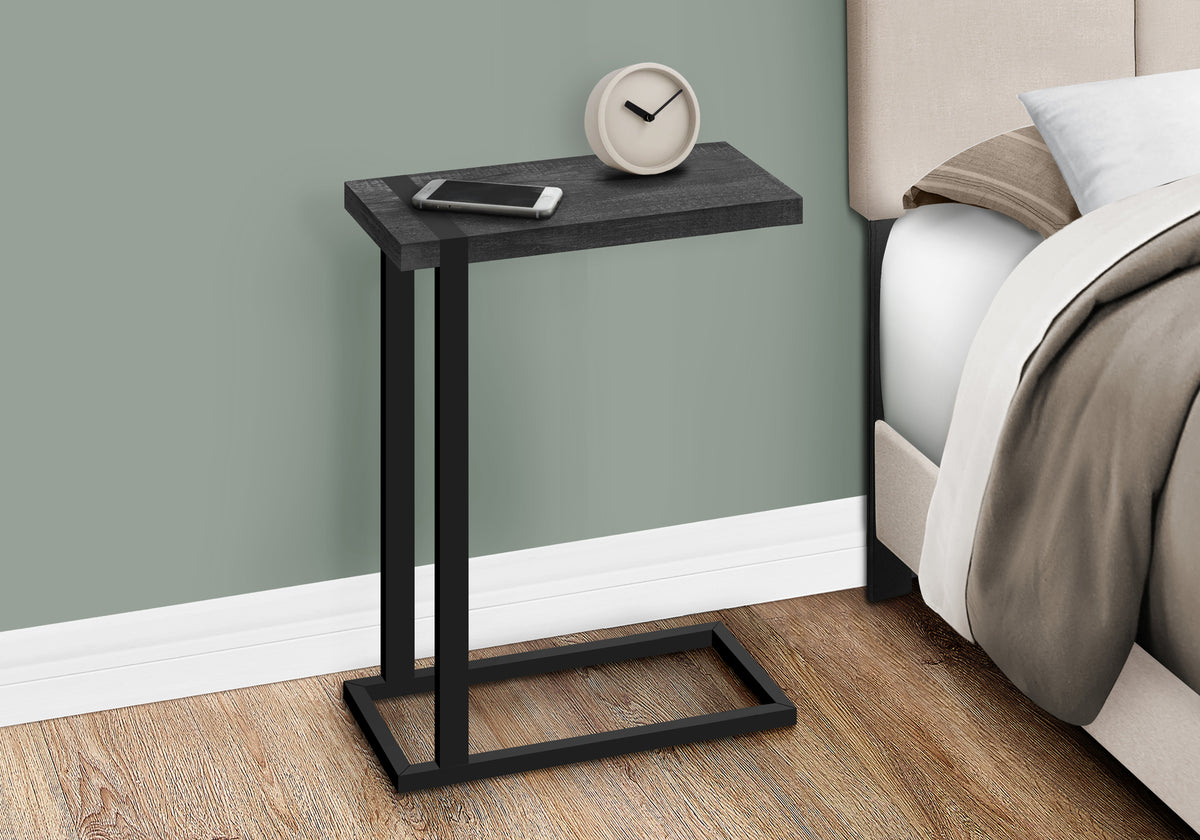 Sequoia Black Reclaimed Wood-Look Accent Table | Ortholuxe Home - Photo 2