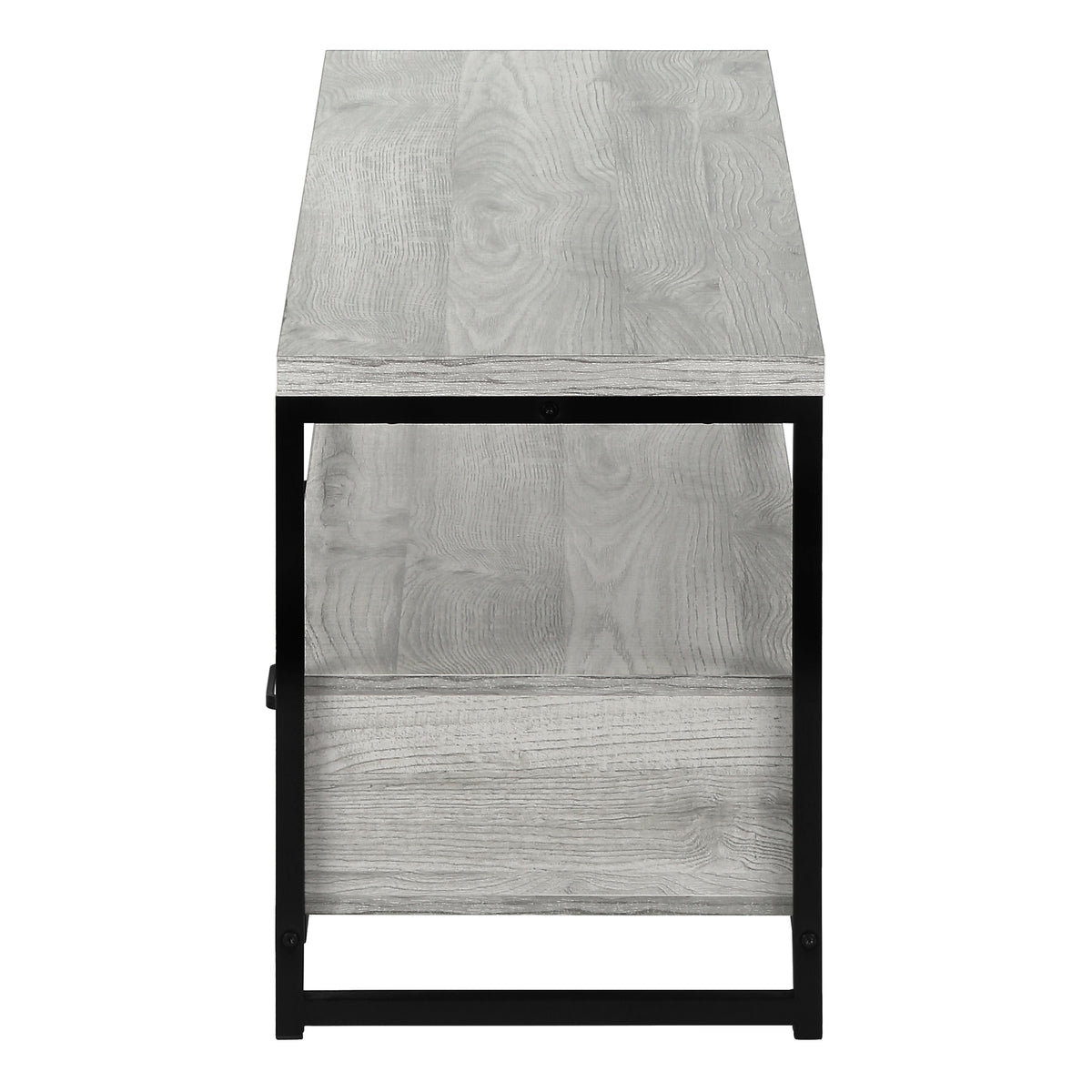 Aspen Grey & Black Metal TV Stand | Ortholuxe Home - Photo 5