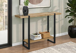 Briar Mango Wood-Look & Black Metal Accent Table | Ortholuxe Home