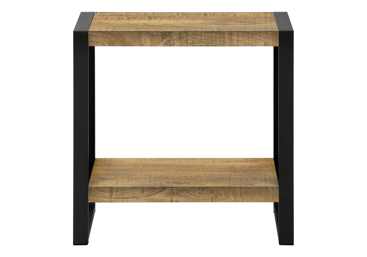 Briar Mango Wood-Look & Black Metal Accent Table | Ortholuxe Home - Photo 3