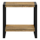Briar Mango Wood-Look & Black Metal Accent Table | Ortholuxe Home - Photo 5