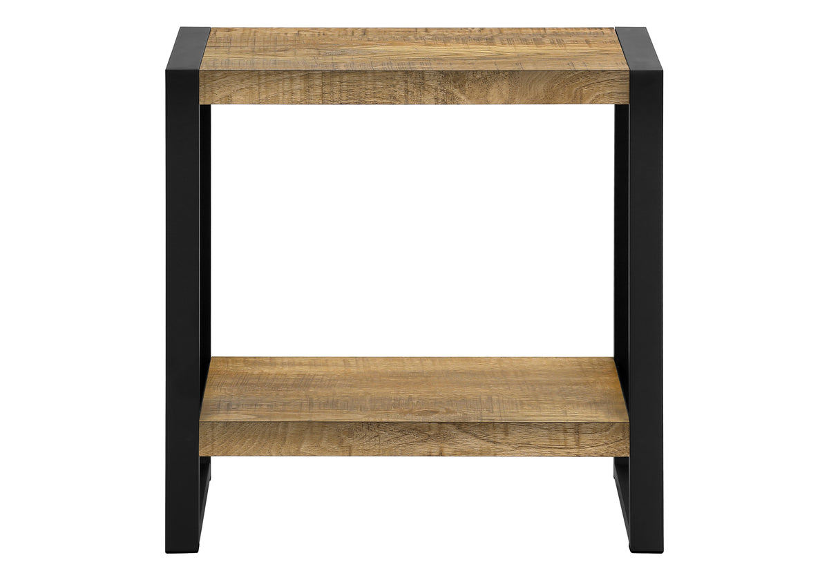 Briar Mango Wood-Look & Black Metal Accent Table | Ortholuxe Home - Photo 5