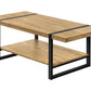 Briar Mango Wood-Look & Black Metal Coffee Table | Ortholuxe Home - Photo 2