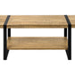 Briar Mango Wood-Look & Black Metal Coffee Table | Ortholuxe Home - Photo 3