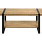 Briar Mango Wood-Look & Black Metal Coffee Table | Ortholuxe Home - Photo 5