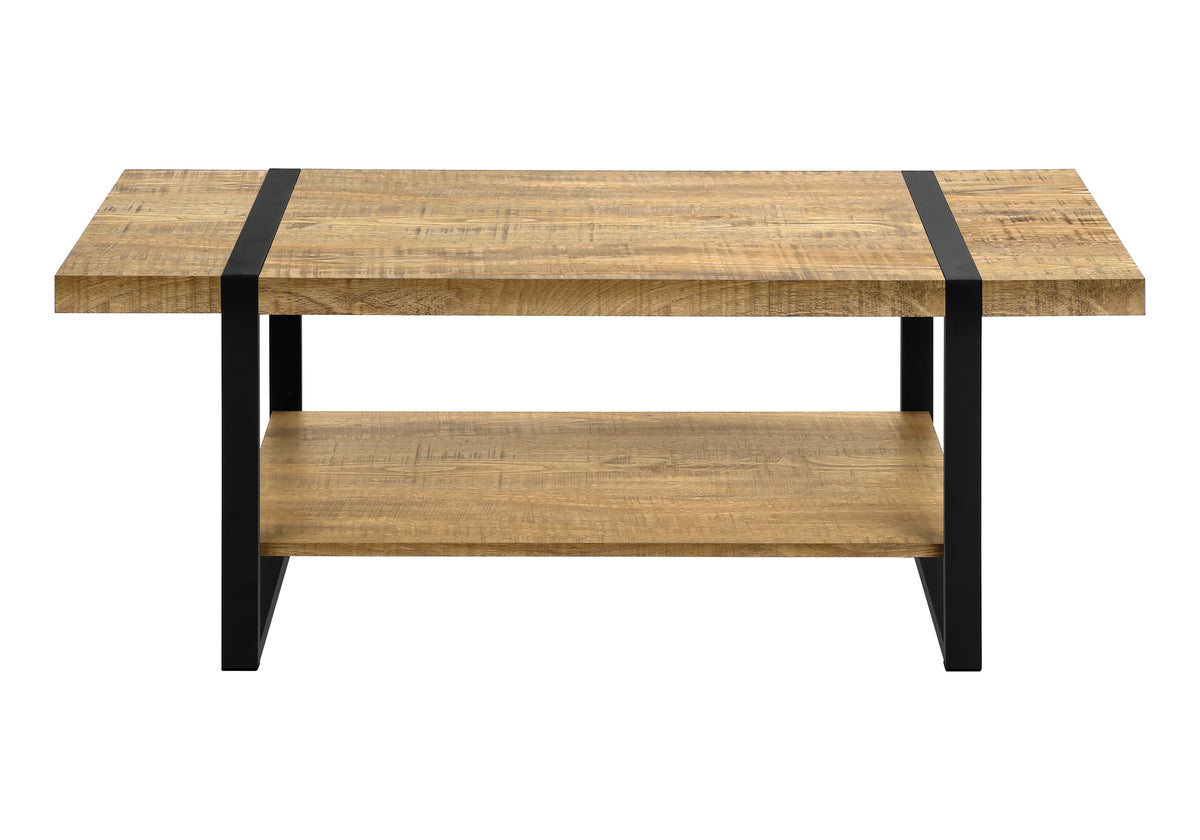 Briar Mango Wood-Look & Black Metal Coffee Table | Ortholuxe Home - Photo 5