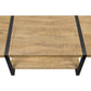 Briar Mango Wood-Look & Black Metal Coffee Table | Ortholuxe Home - Photo 6
